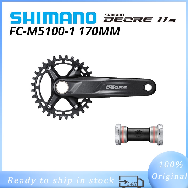 Shimano Deore Fc M5100 1x11 Speed Mtb Crankset Q Factor Chain Link 1x11 Speed 170mm 175mm 32t 9798