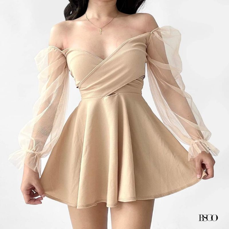 Beige Korean Dress-Bust 38