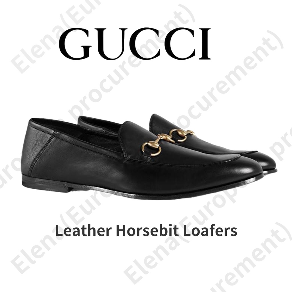GUCCI New Made in Italy Classic/Leather Horsebit Loafers Shopee