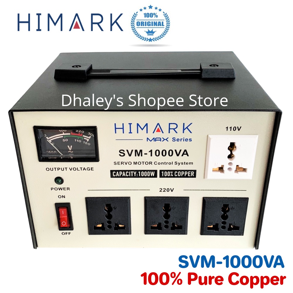 Himark AVR1000 SVM-1000VA 100% Pure Copper 1000watts AVR Automatic ...