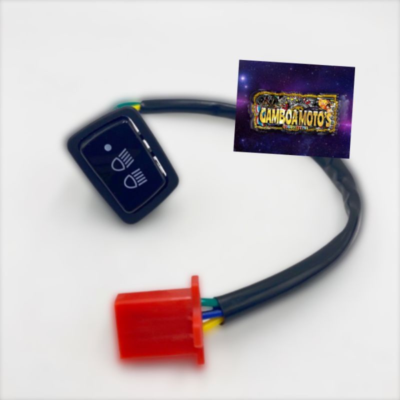 HEADLIGHT 3WAY TRI SWITCH FOR HEADLIGHT SWITCH HIGH AND LOW WITH SOCKET