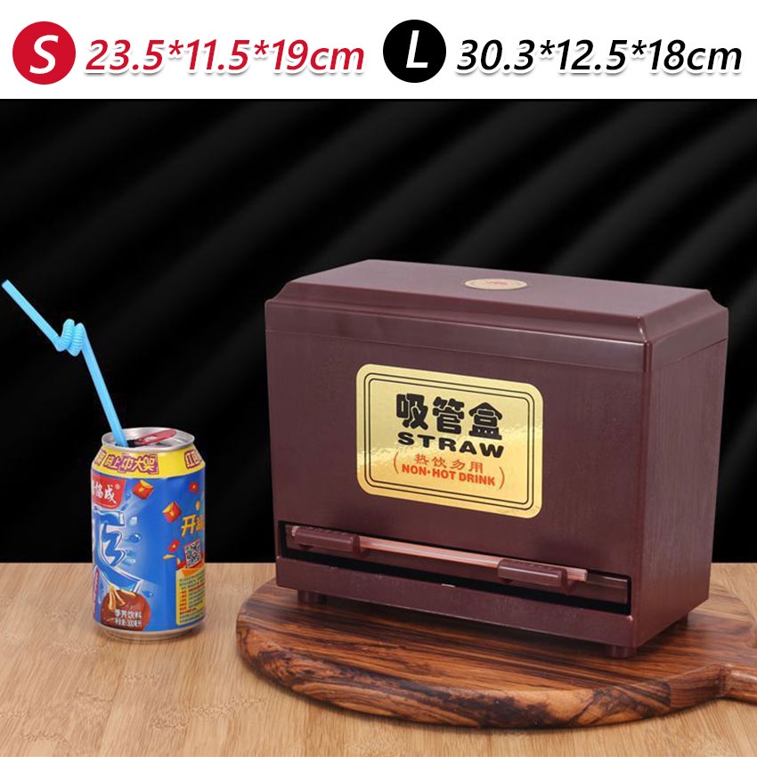 Push Adjustable Chopsticks Straw dispenser for Restaurant ABS Straw ...