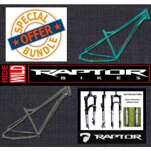 RAPTOR RIDE WILD PRO FRAME 2.0 BUNDLED WITH RAPTOR AIR FORK 29ER ...