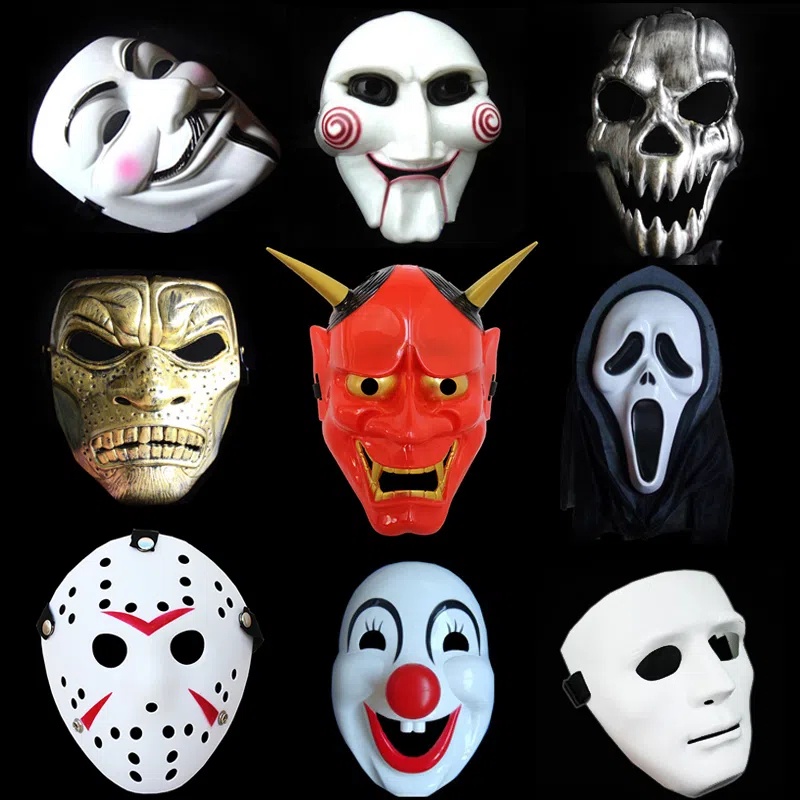 2022 Halloween Adults Mask Vword Saw Chainsaw Killer Party Clown Skull