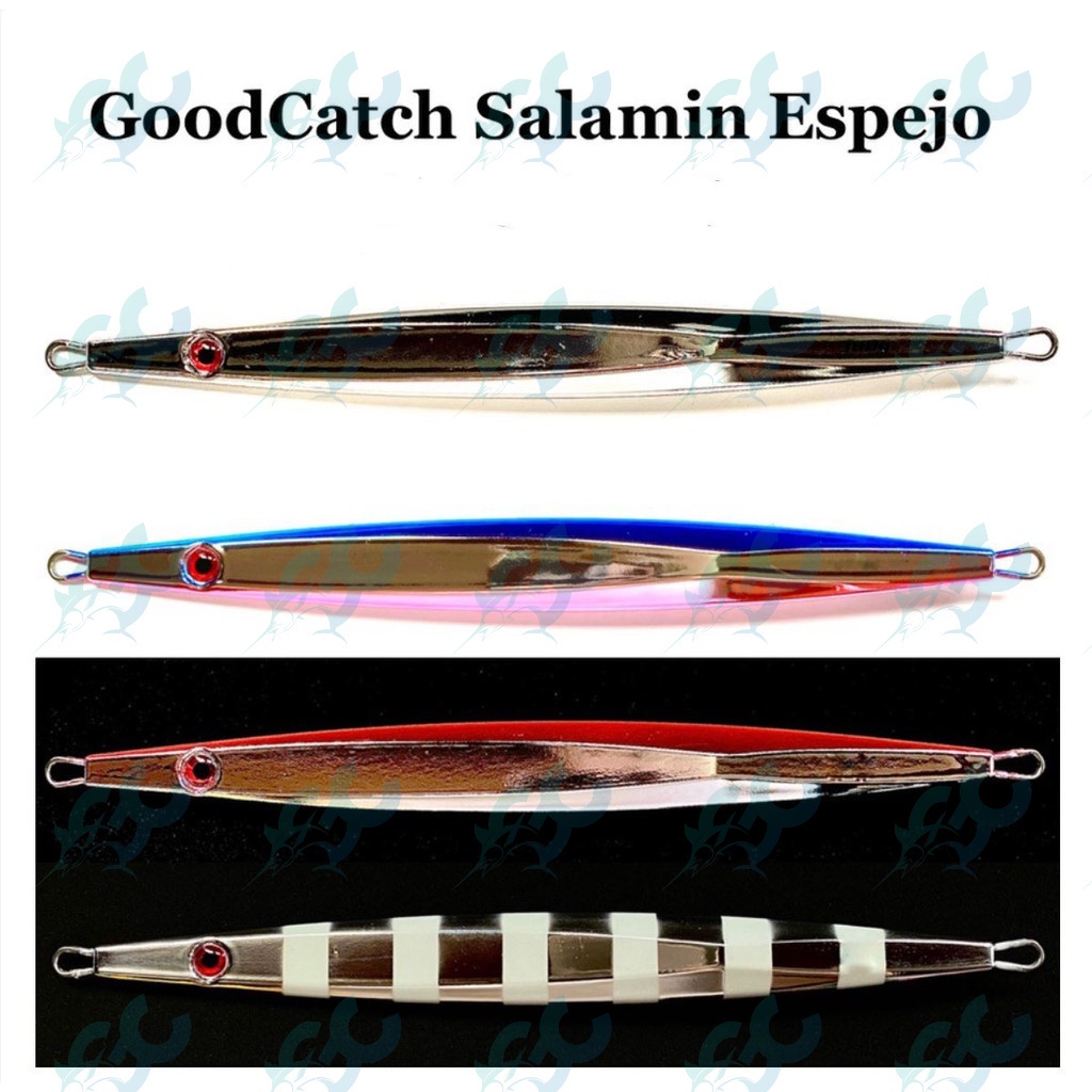 GoodCatch GC Salamin Espejo 150g 200g 300g 400g Metal Jig Lure Silver Pink Blue Pink Zebra ...