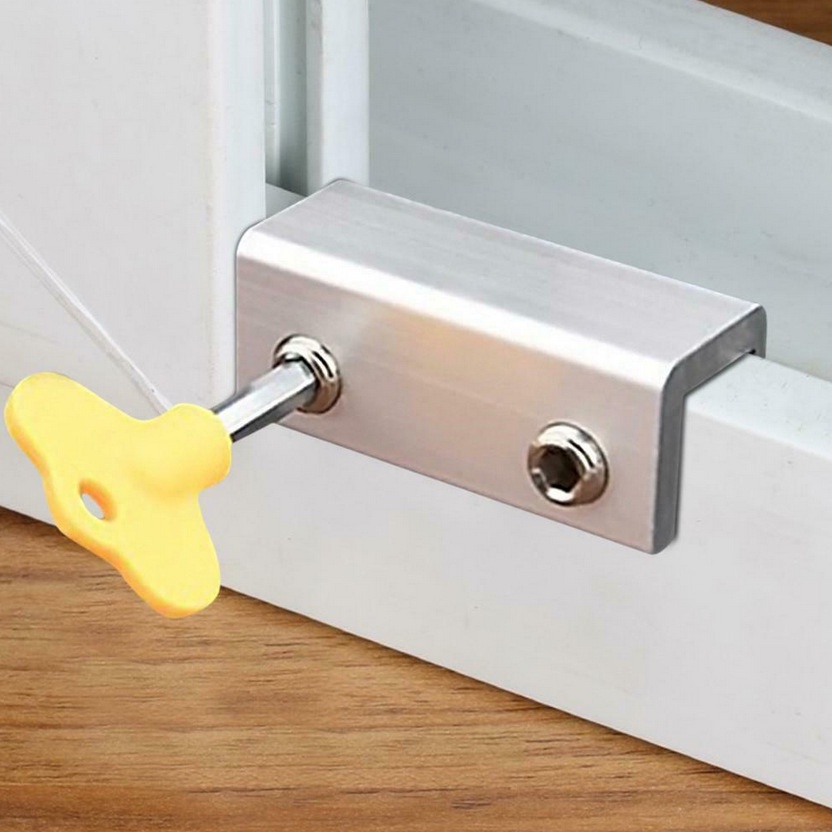 Sash Stop Alloy Child Safety Sliding Screen Window Security Lock Door
