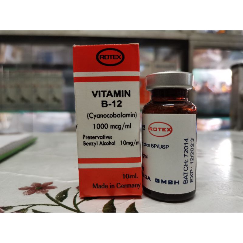 Vitamin B12 1000mcg 10ml Rotex Shopee Philippines