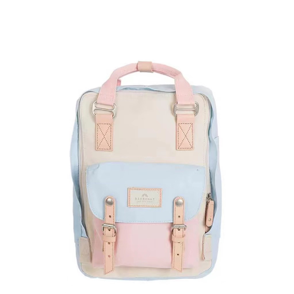 BFM Women Doughnut Macaroon Backpack Student School Bag Waterproof