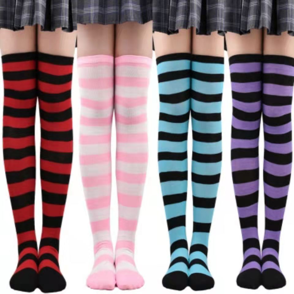 【iLIFE】1Pairs COD☑Cotton Socks Women Warm Thigh High Socks Spcks Over ...