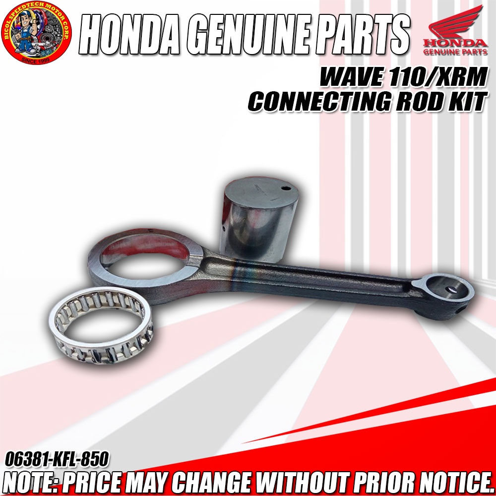 WAVE 110/XRM CONNECTING ROD KIT (HPI) (GENUINE 06381KFL850) Shopee