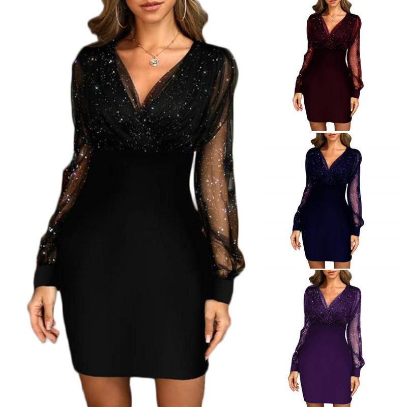 dresses nursing Edie Dress trending-now Color:Autumn leaves Long purple dress