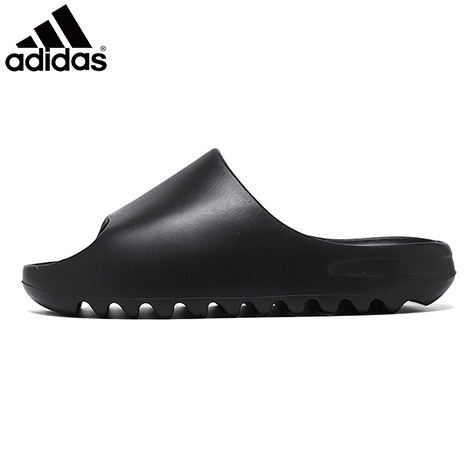 Yeezy slides Black hotsell slippers, men's slippers, size 8