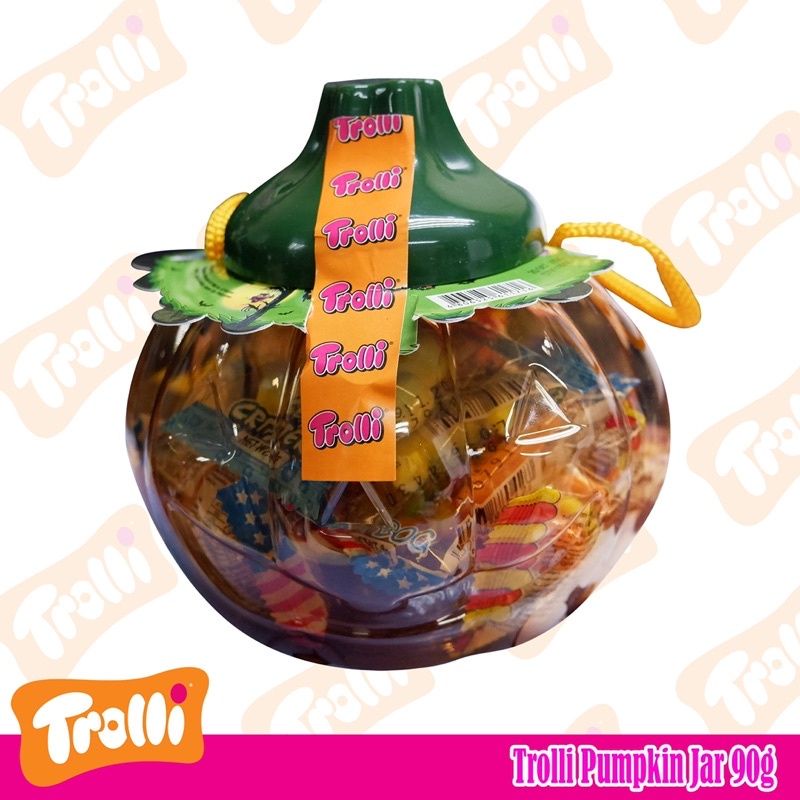 Trolli Gummy Candy Assorted in pumpkin Container 90g | Shopee Philippines