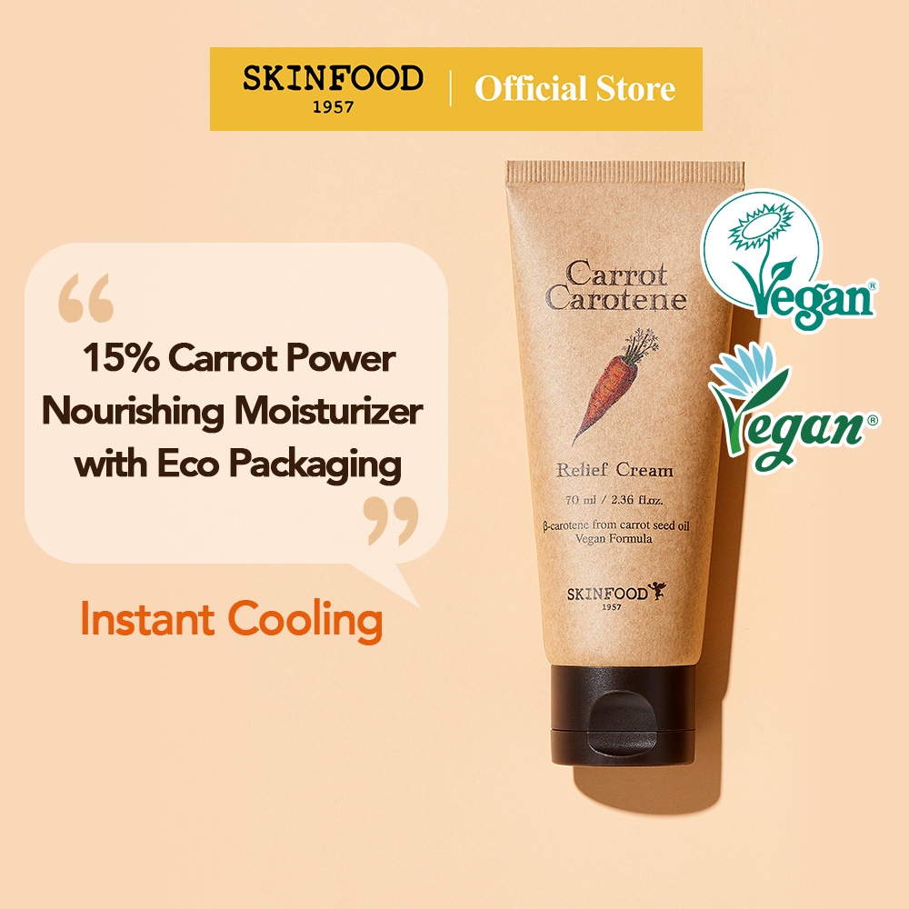 [SKINFOOD Official] Carrot Carotene Relief Cream 70ml / Soothing ...