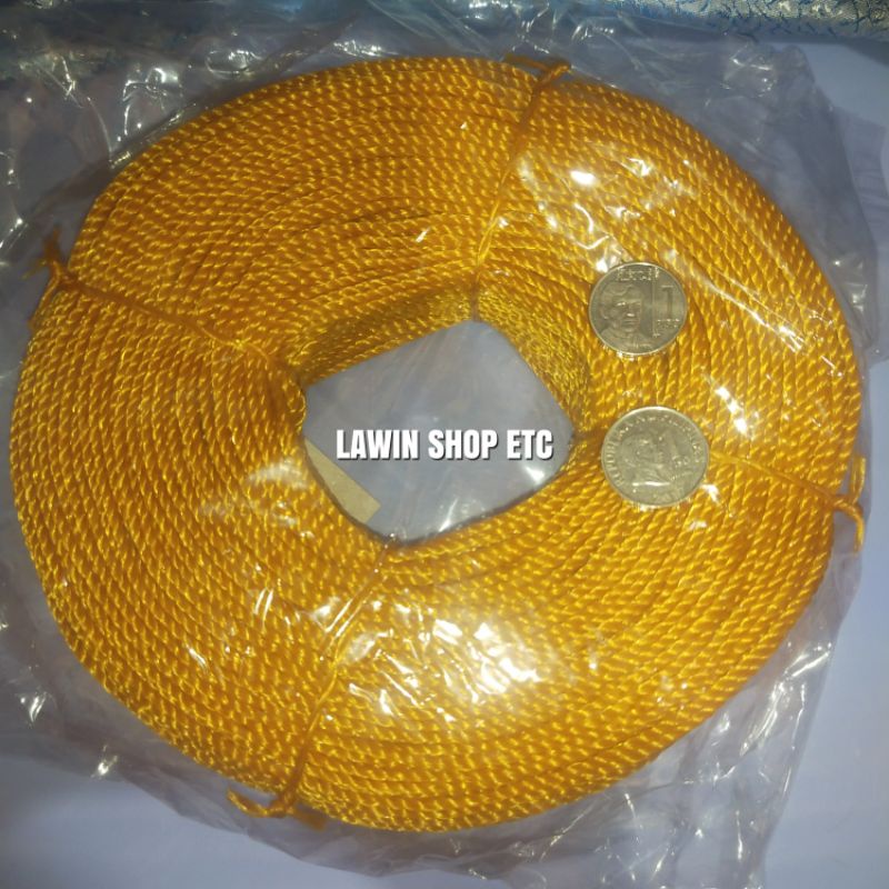 PE Nylon Rope #5 (2.5mm x 200 meters) Polyethylene Rope / Tali / Lubid ...