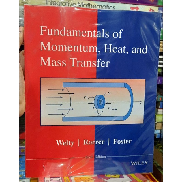 Fundamentals of Momentum Heat and Mass Transfer Welty | Shopee Philippines