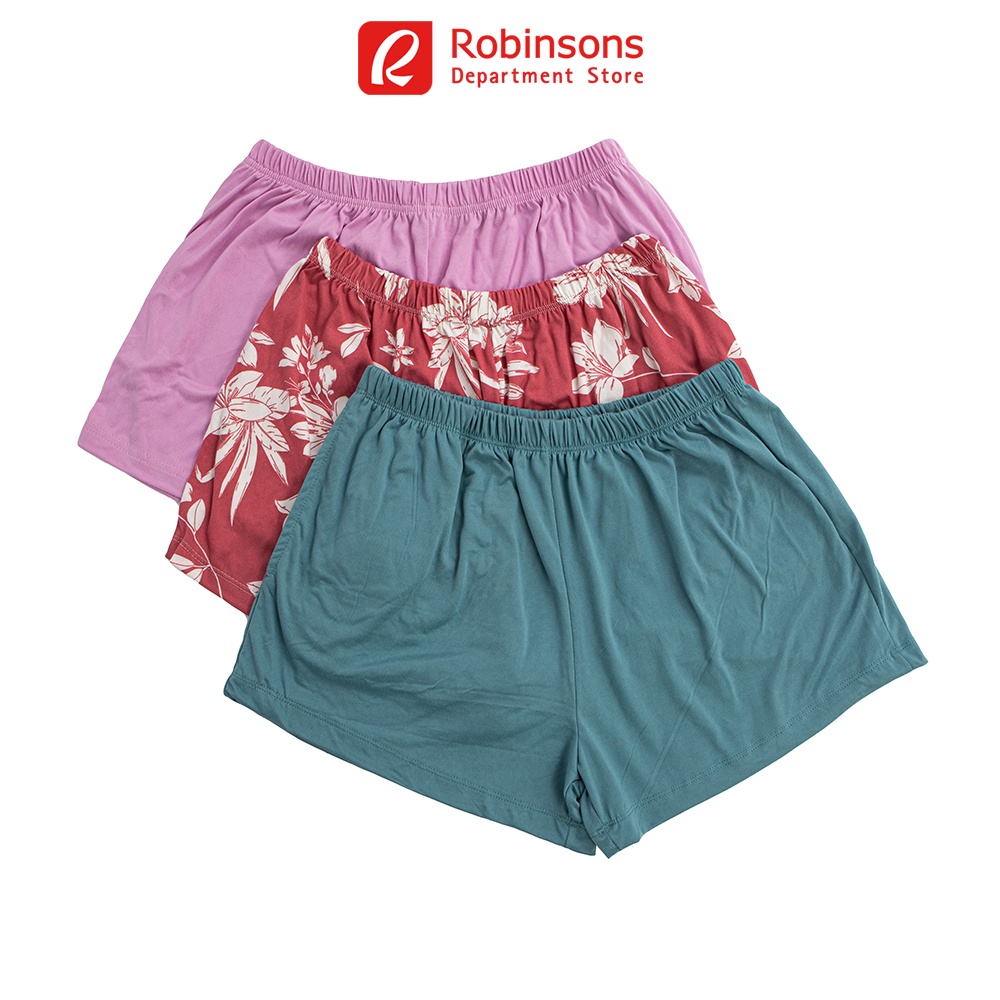 Simply Me Ladies 3n1 Cotton Knit Shorts (Assorted) Shopee Philippines
