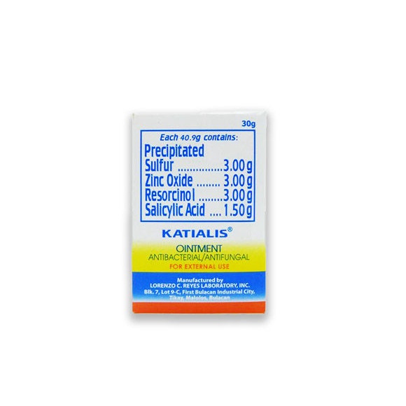 Katialis Ointment (Sulfur Zinc Oxide Resorcinol Salicylic Acid) 30 g