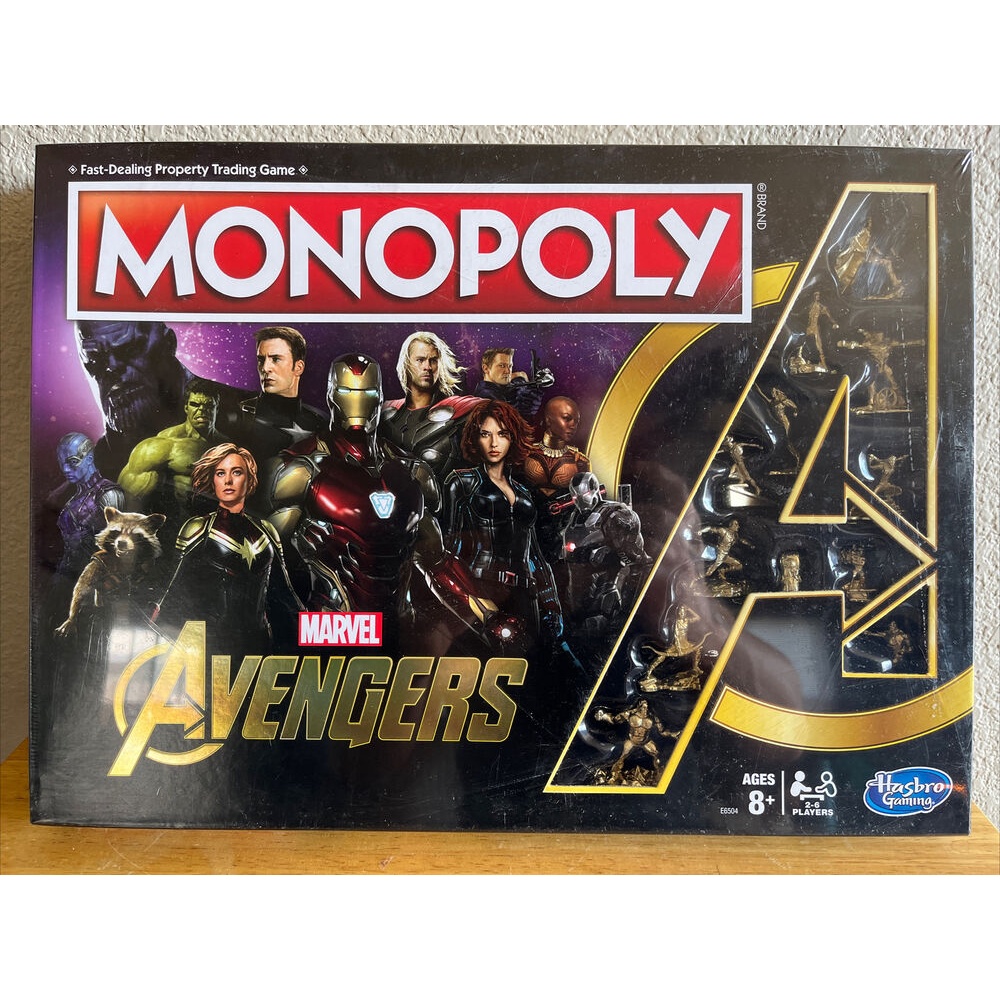 Hasbro Gaming Monopoly Marvel Avengers Dealing Property Trading Board ...