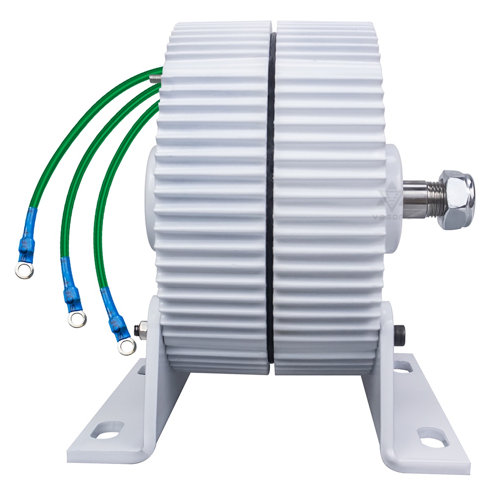AC 300W Gearless Permanent Motor Low 650 rpm 3 Phase Alternators