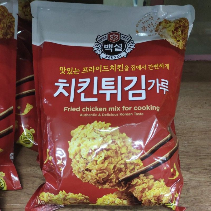 Korean Beksul Authentic & Delicious Korean Taste Crispy Fried Chicken Mix  1Kg (1 Pack)