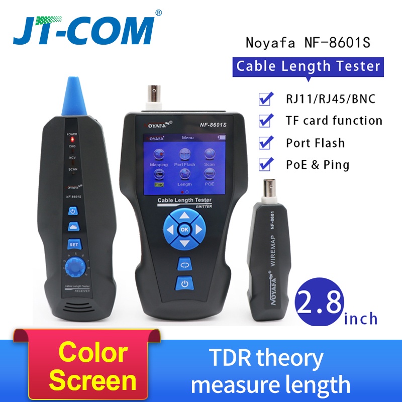 ~NF-8601S TDR Network Cable Tester Tracker RJ45 RJ11 test break point ...
