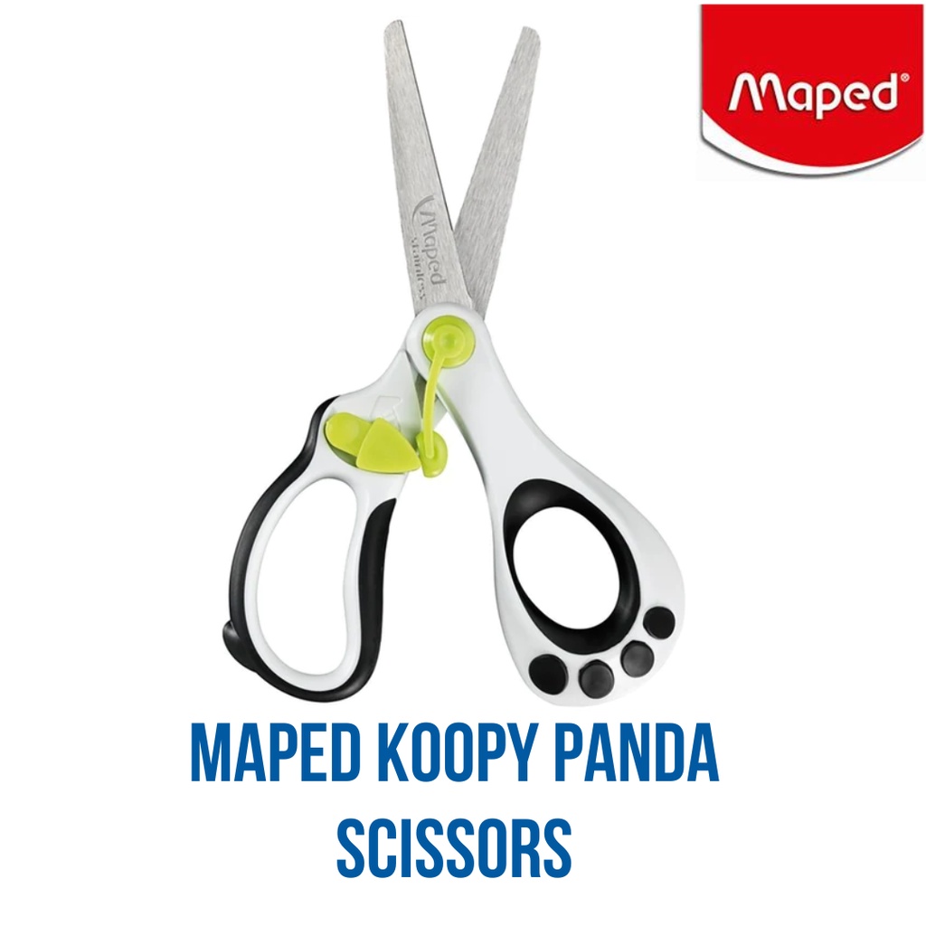 Maped Koopy Panda Scissors Gunting For Kids Rounded Tip Ergonomic 13cm ...