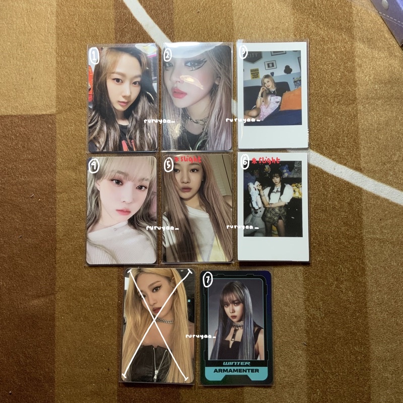 Photocard ALBUM AESPA OFFICIAL WINTER GISELLE Ningningning KWANGYA REAL ...