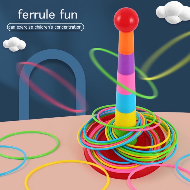 Rainbow Throwing Circle Toys Outdoor Sports Games Children's Creative