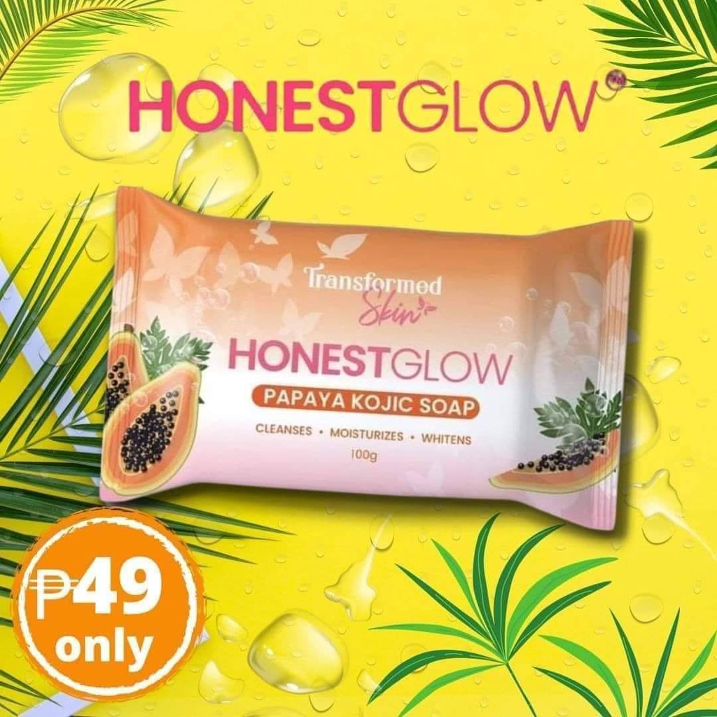 Honest Glow KOJIC PAPAYA SOAP by Transformed Skin 100g Shopee Philippines