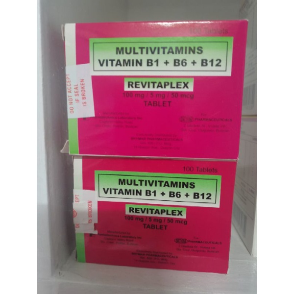 Revitaplex Multivitamins Vitamin b1+ B6+B12 Shopee Philippines
