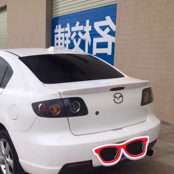 mazda 3 20082013 spoiler ABS plastic carbon fiber exterior trunk