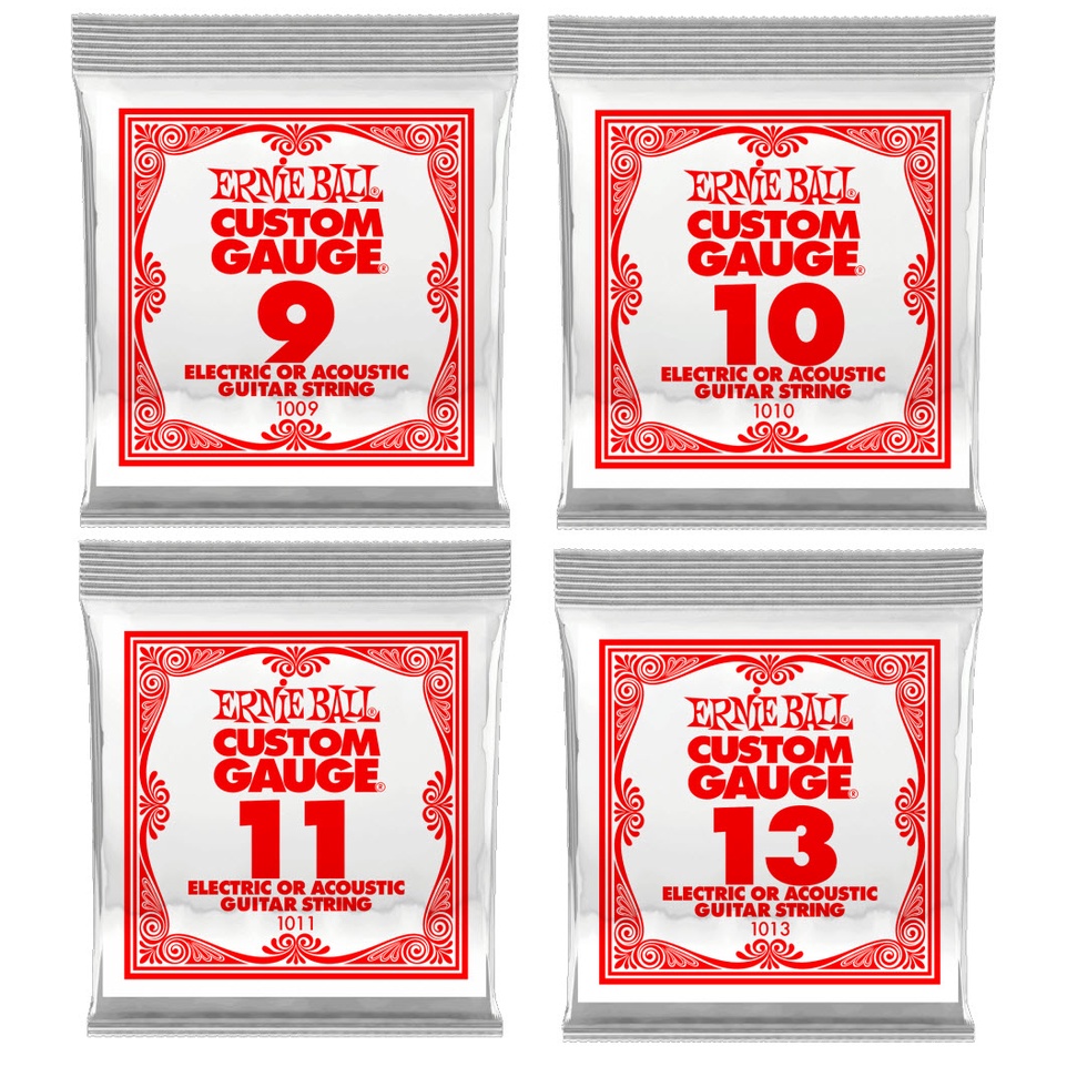 Authentic Ernie Ball Plain Steel Single Strings (Isang String lang po /Single or 1 String Only