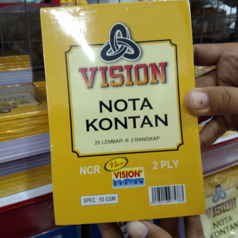 VISION NCR CASH NOTES 25 SHEETS 2 FRAMES 55 gsm | Shopee Philippines