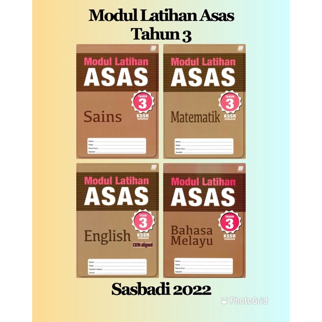 [MOL] Sasbadi 2022/23 • Basic Training Module IN 3-4-5 KSSR (4 IN 1 Set ...