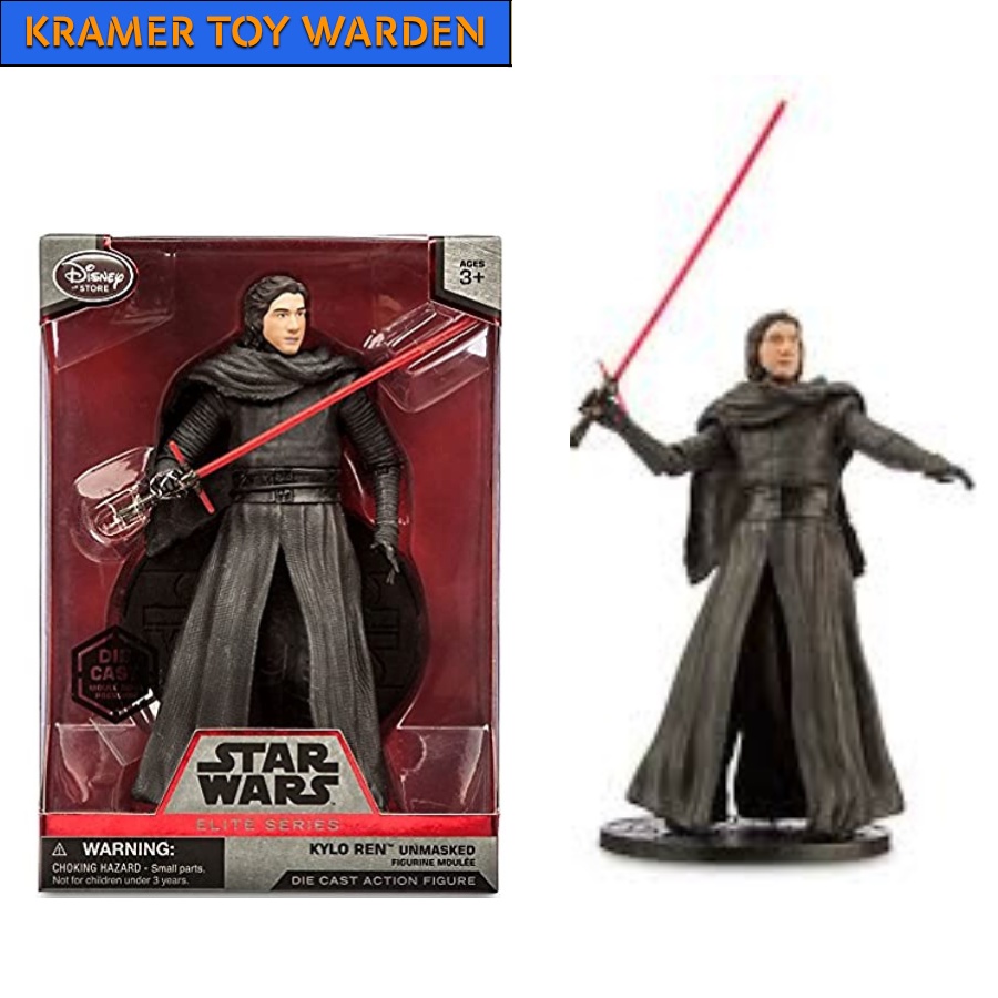 Star Wars Elite Series TFA UMASKED KYLO REN Die Cast 7.5