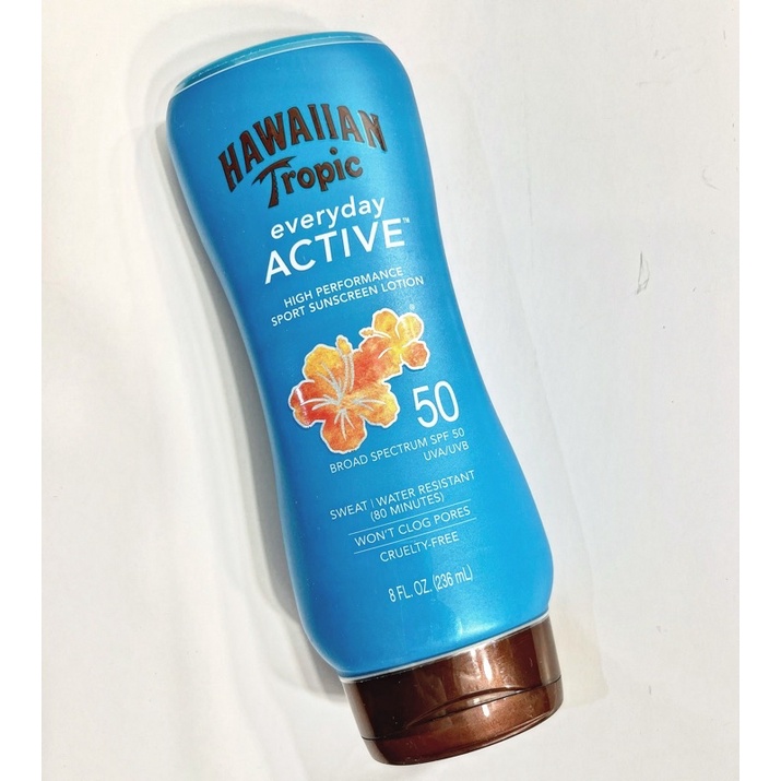 Hawaiian Tropic Everyday Active High Performance Sport Sunscreen Lotion