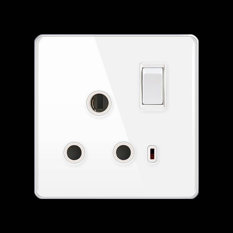 Type 86 British Standard Concealed One Switch With 13A Dual-Pole Square ...