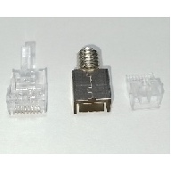 AMP CAT6 RJ-45 CONNECTOR MODULAR PLUG (Set Of 100) | Shopee Philippines