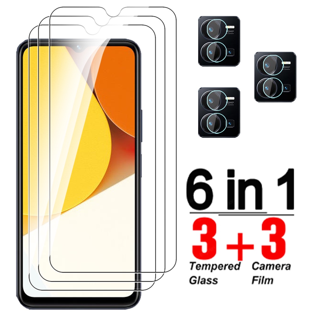 6in1 Camera Lens Soft Glas For Vivo Y35 Tempered Glass For Y76 Y76s Y75 ...