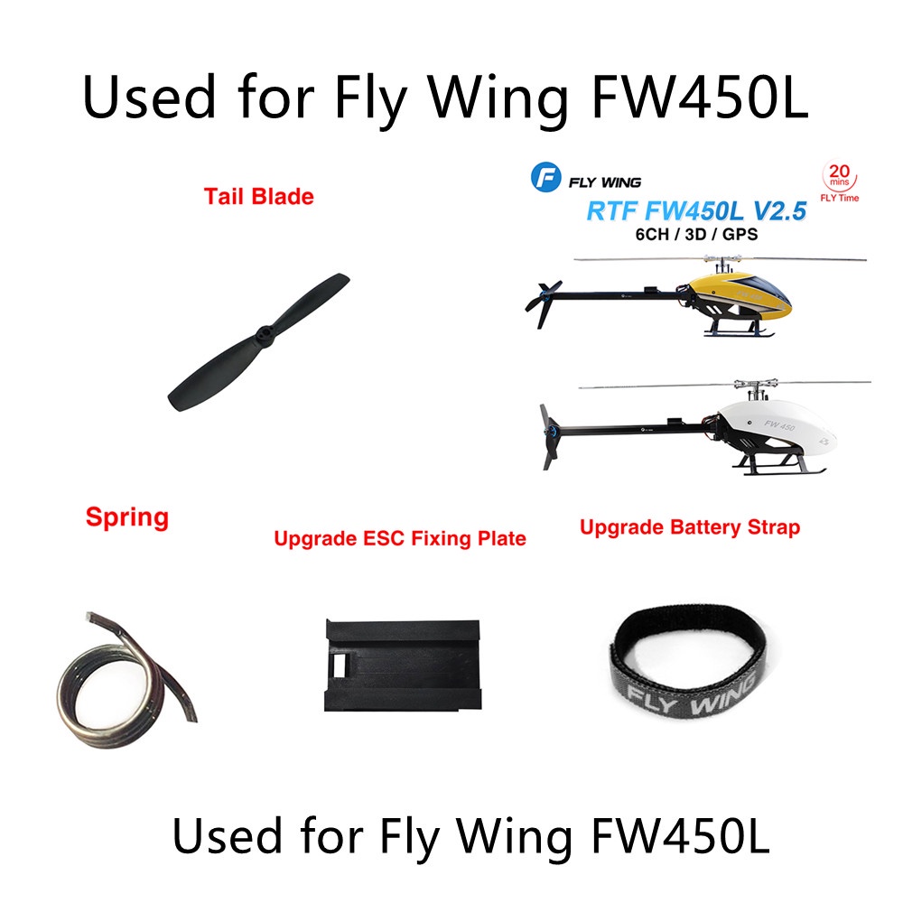 Fly Wing FW450 Flywing FW450L RC Helicopter Parts Original and Upgrade ...