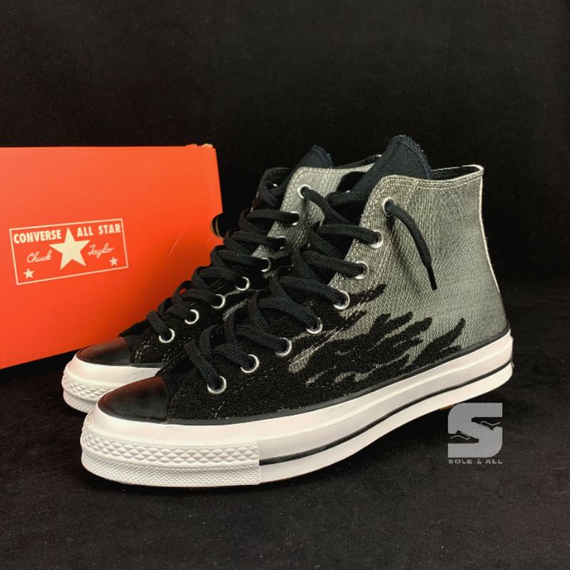 Converse deals black flame