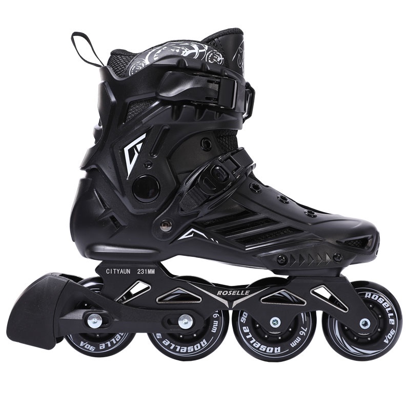 LIKU Black Professional Inline Skates Unisex adult inline skates Shopee Philippines