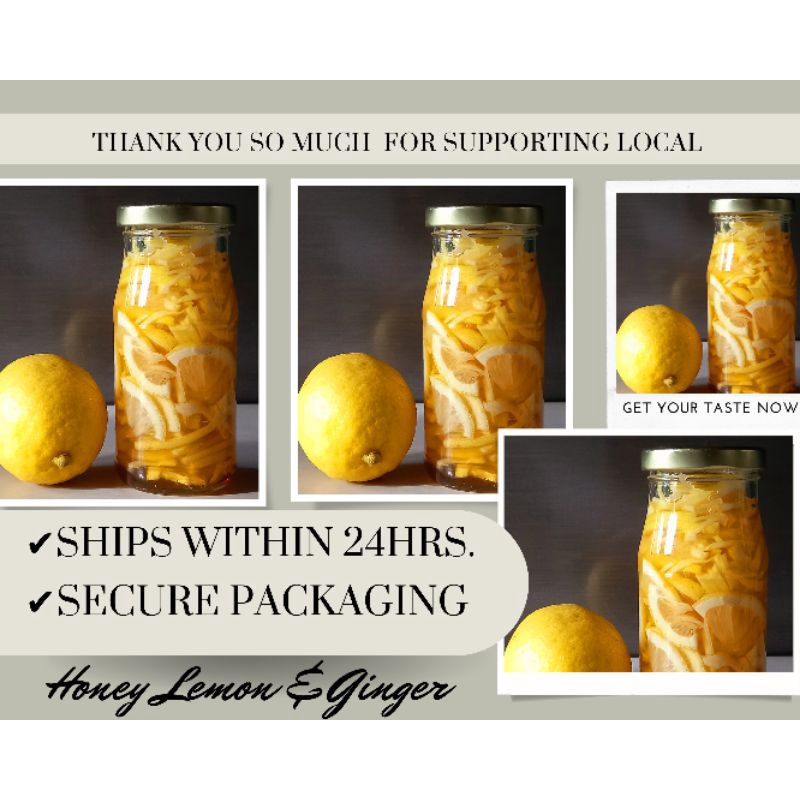 Eris Cook Honey Lemon & Ginger Preserve for Tea 240ML ⭐ (Fresh&healthy) Shopee Philippines
