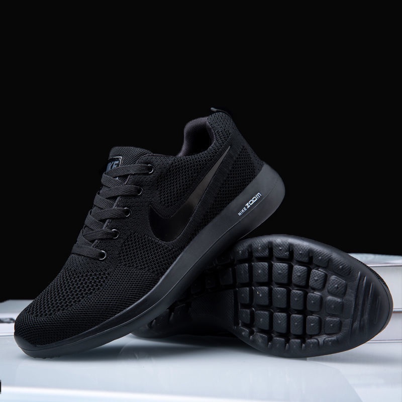 Nike black hot sale rubber shoes