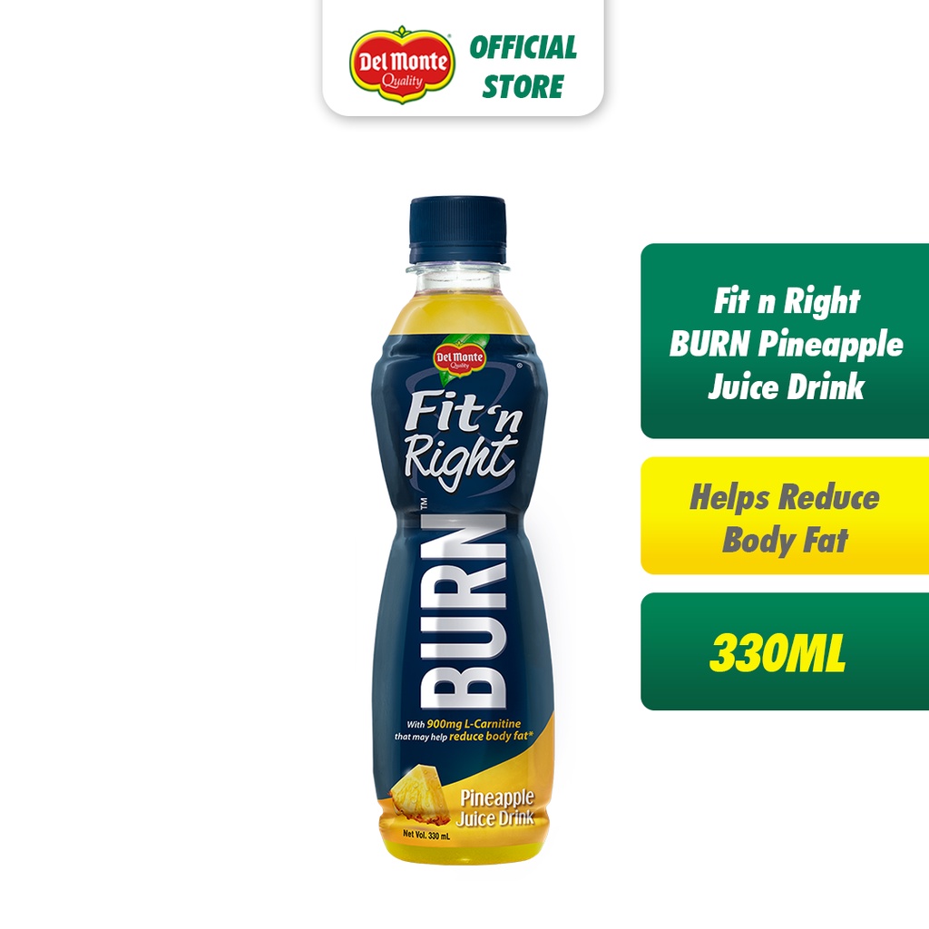 DEL MONTE Fit 'n Right BURN Pineapple Juice Drink That Helps to Burn