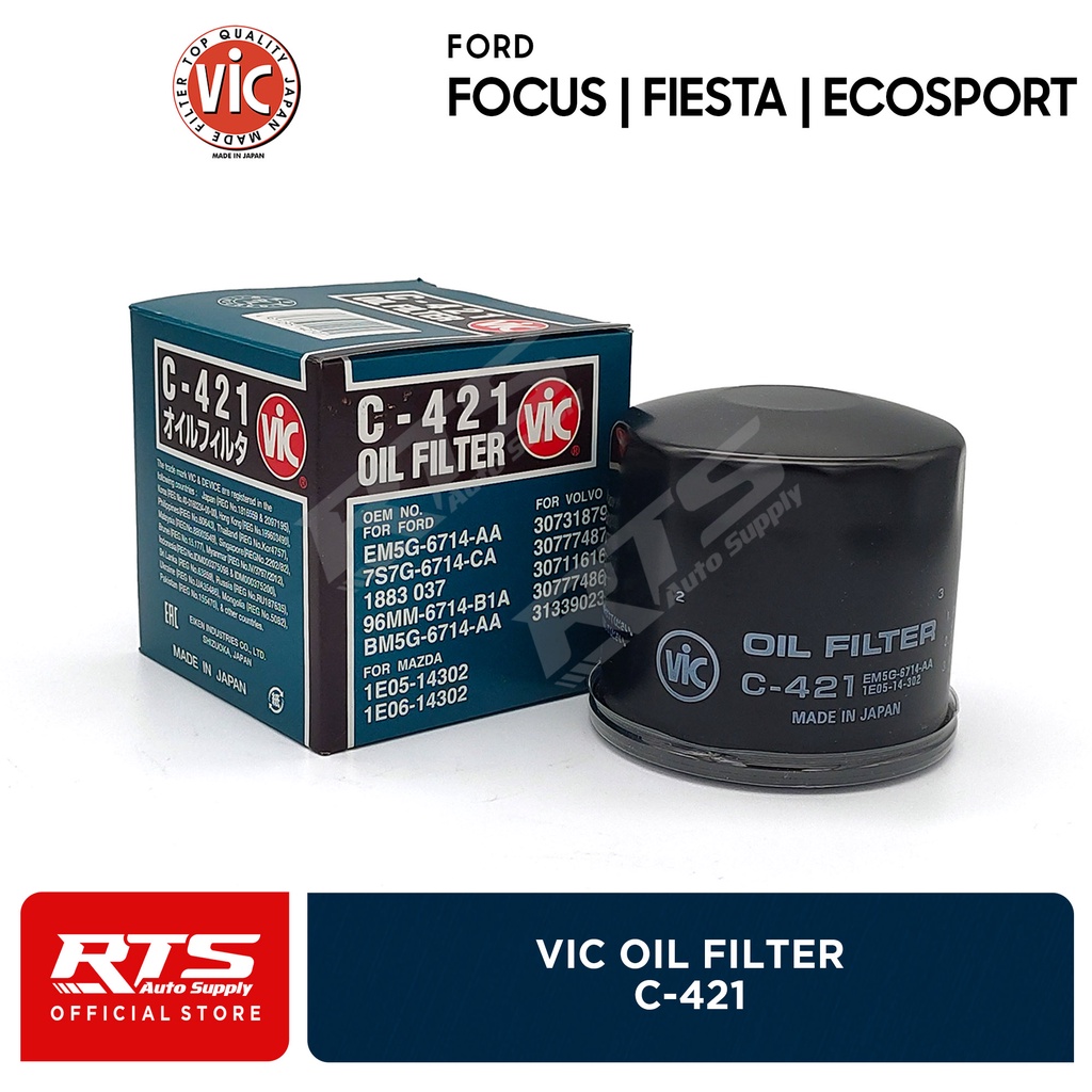 Vic Oil Filter Ford Focus / Fiesta / Ecosport 2011 Up C421 1pc