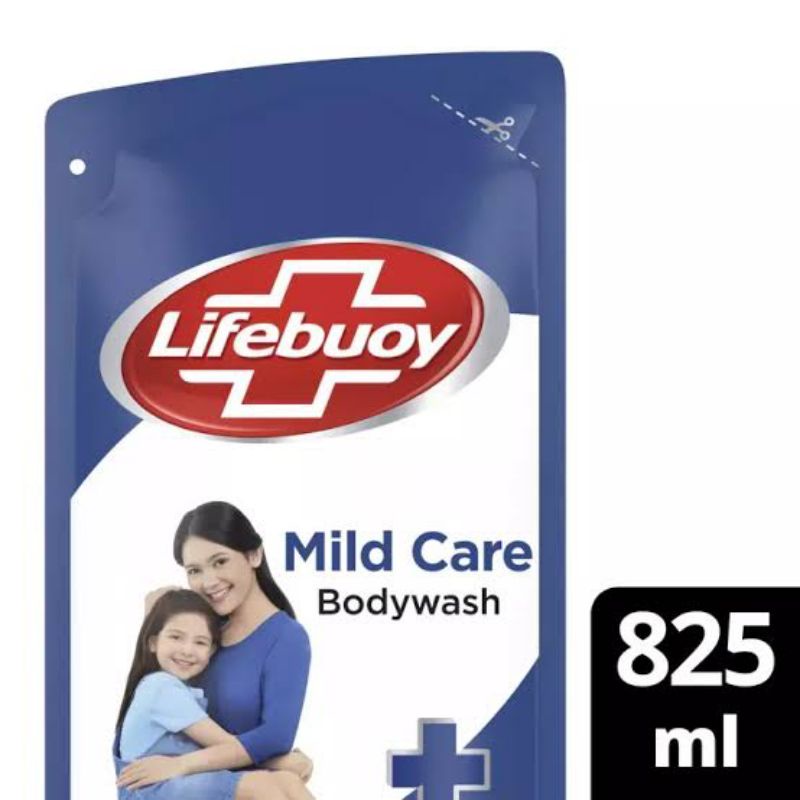 Lifebuoy Body Wash Liquid Bath Soap Refill Mild Care 825ml Antiseptic