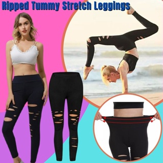 Womens High Waist Cargo Leggings with 4 Pockets Tummy Control Workout  Running Gym Pants Tights Yoga Leggings Trousers 
