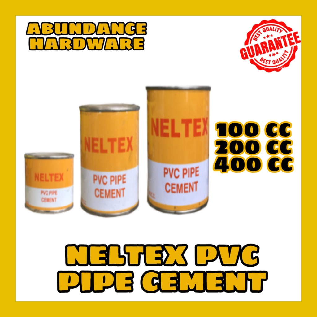 NELTEX PVC PIPE SOLVENT CEMENT 100CC , 200CC , 400CC Shopee Philippines